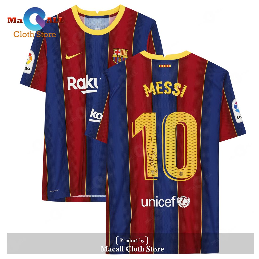 Lionel Messi Barcelona Autographed Match Issue Home Jersey