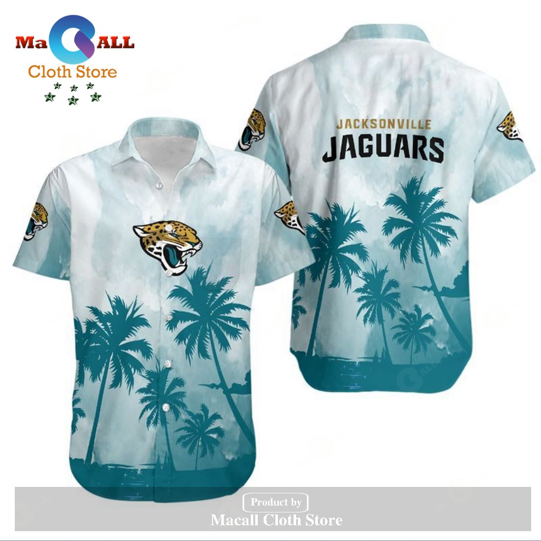 NFL Jacksonville Jaguars Hawaiian Shirt Coconut Sun Teal - Ingenious Gifts  Your Whole Family