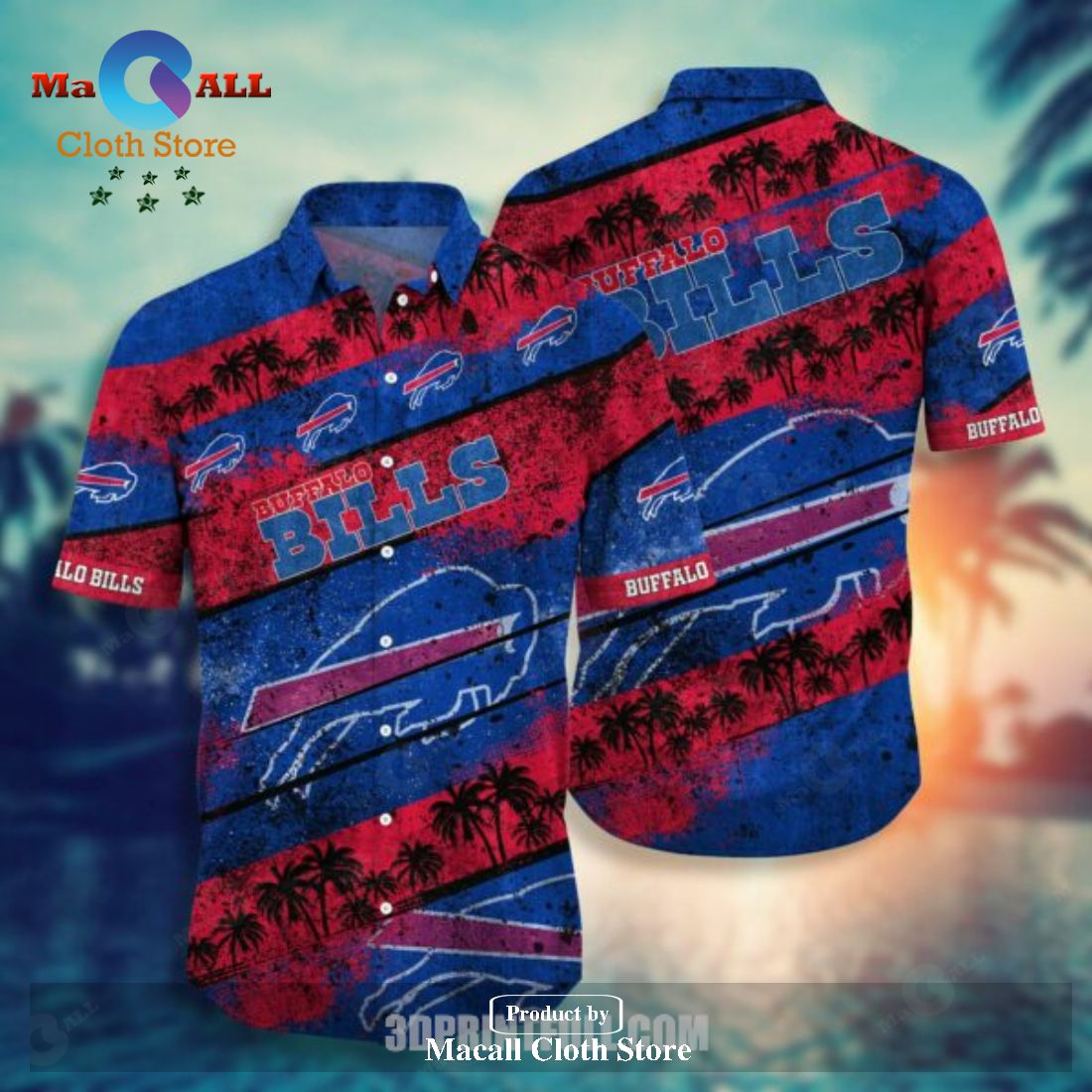 Buffalo Bills NFL Hawaiian Shirt Sekeleton Design Hot Trending Short Styles  For Men Women