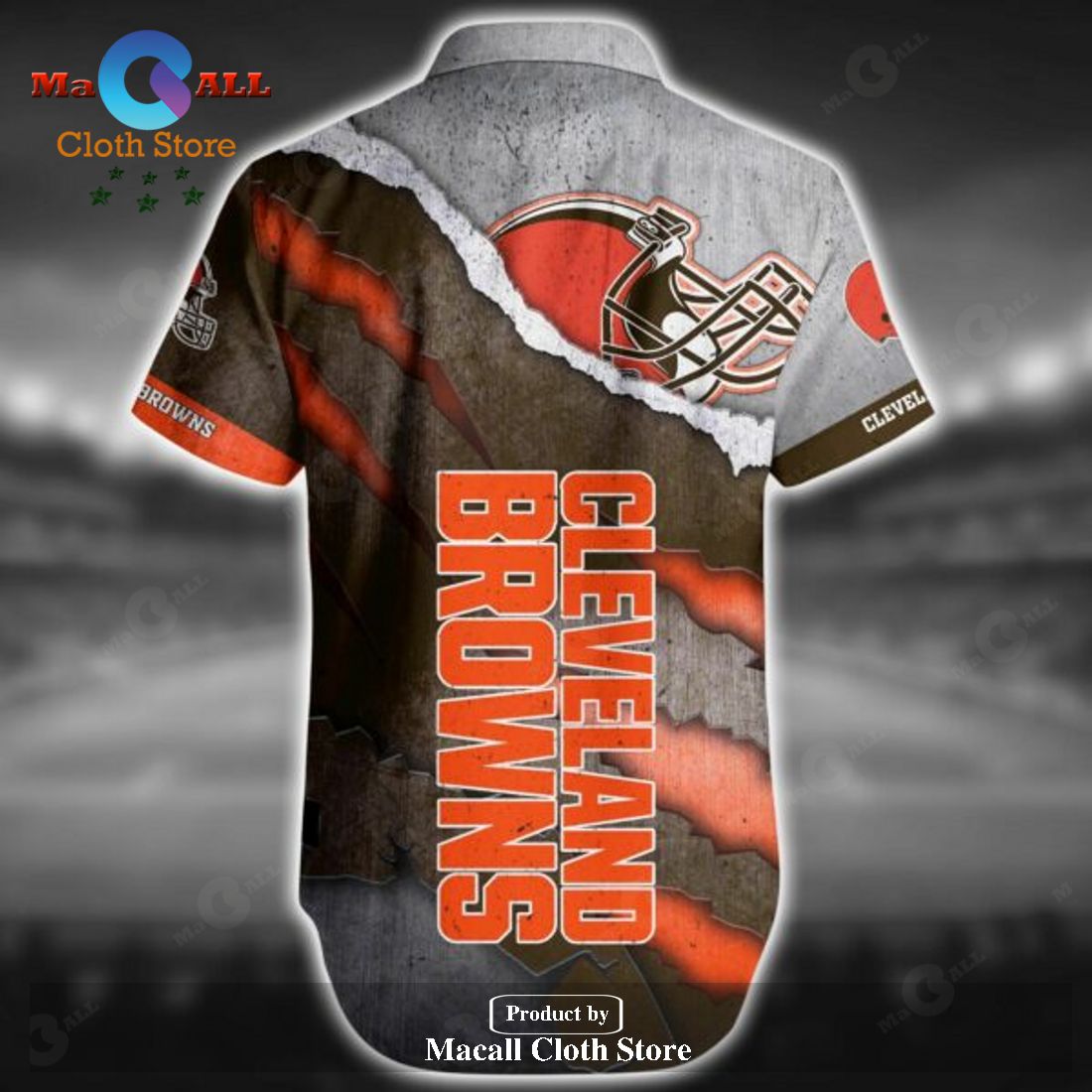 LIMITED] Cleveland Browns NFL-Summer Hawaiian Shirt And Shorts, With  Tropical Patterns For Fans