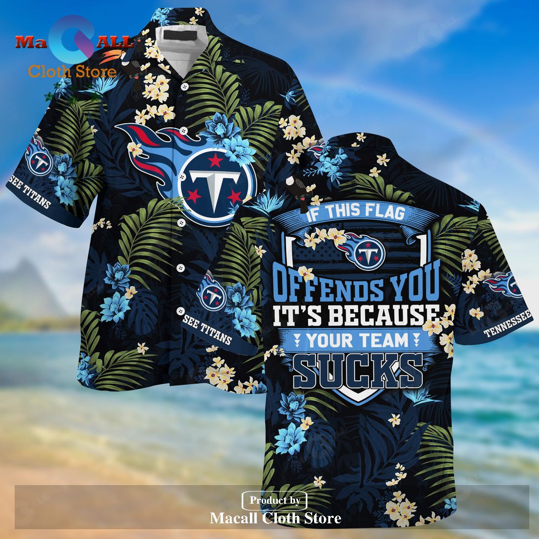 Tennessee Titans NFL Football Hawaiian Shirt Short Summer With