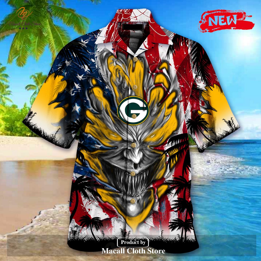 Green Bay Packers Nike Home Jersey Romper - Custom - Infant