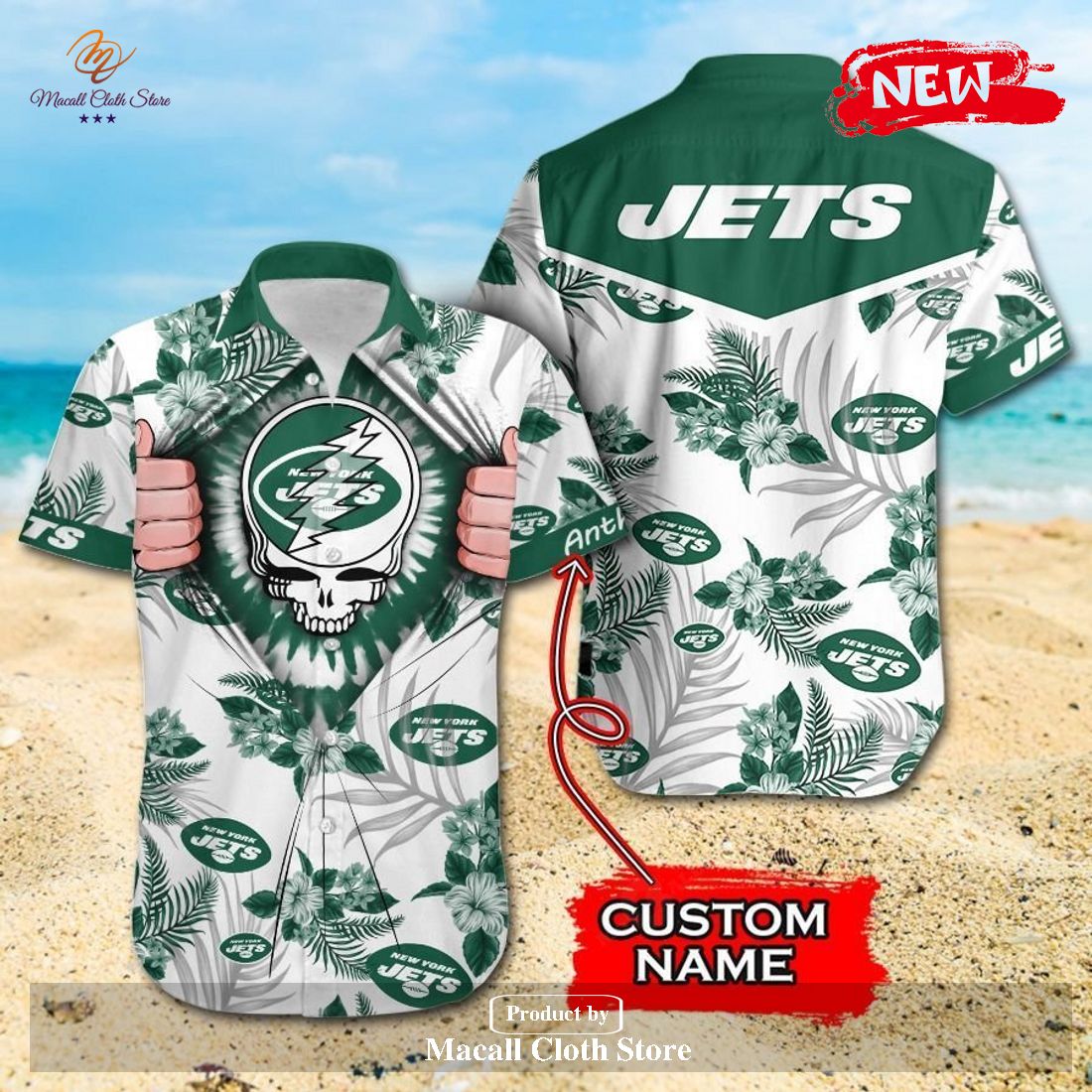 New York Jets NFL Custom Name Baseball Jersey Shirt Gift For Men