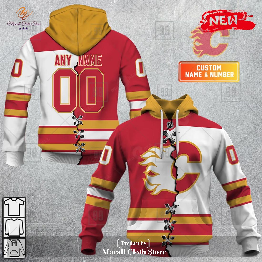 Calgary Flames And Zombie For Fans Hoodie Dress in 2023