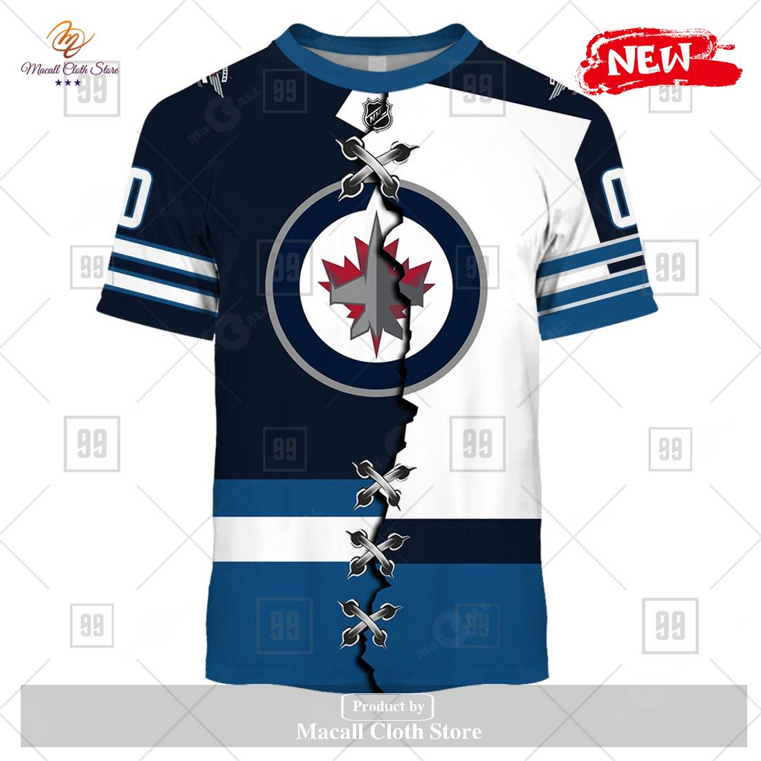 3D Printed Winnipeg Jets Shirt, Hoodie, Zip up, Sweatshirt #2