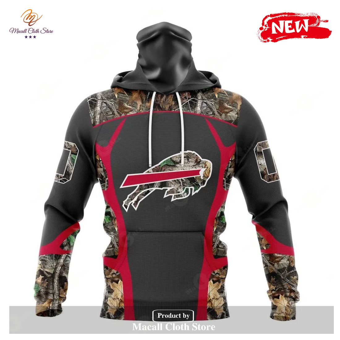 NFL Buffalo Bills Special Camo Realtree Hunting 3D Hoodie