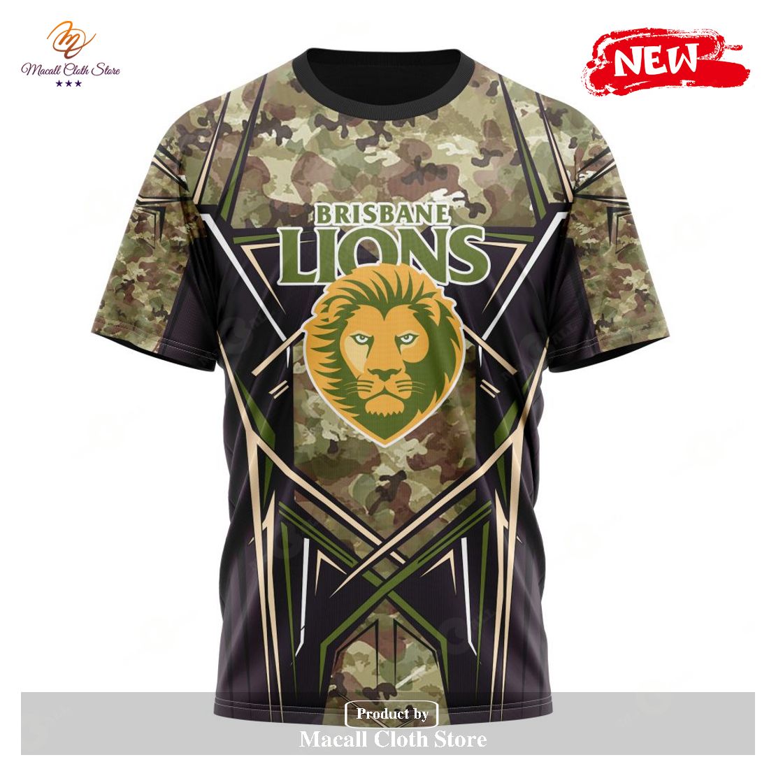 Brisbane Lions AFL Special Camo Hunting Personalized Hoodie T Shirt -  Growkoc