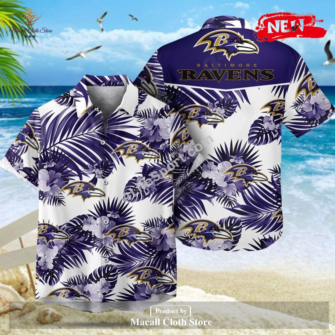 HOT Baltimore Ravens NFL Summer Hawaiian Shirt And Shorts