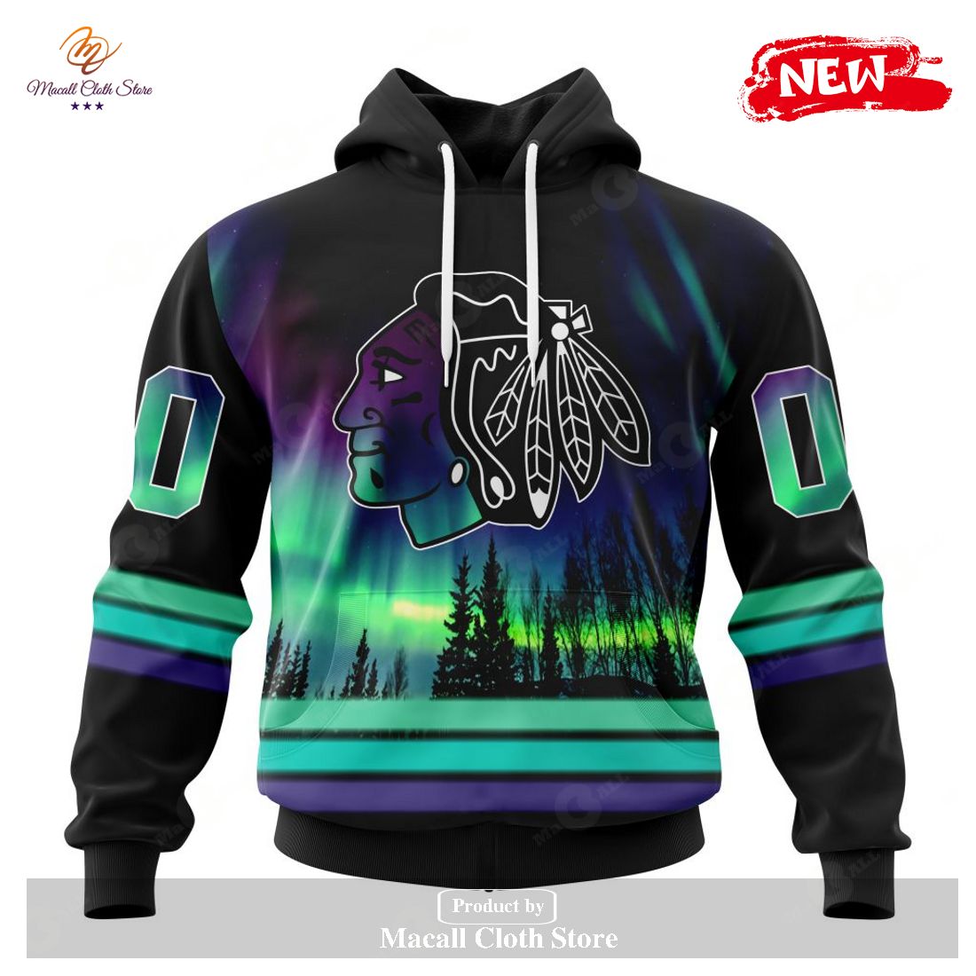 BEST NFL Las Vegas Raiders Special Design With Northern Lights Hoodie