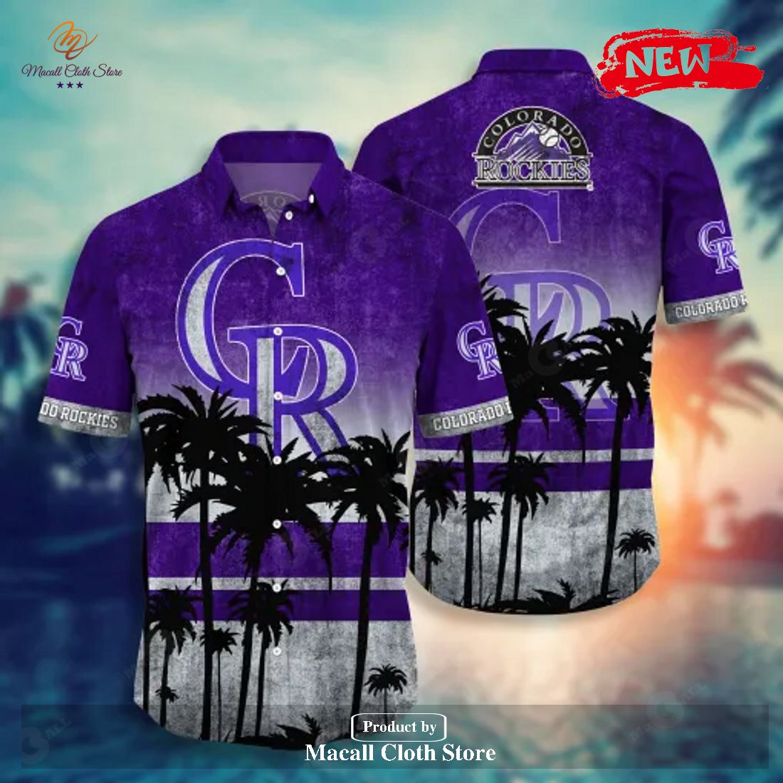 Colorado Rockies MLB Hawaiian Shirt Daylight Aloha Shirt - Trendy