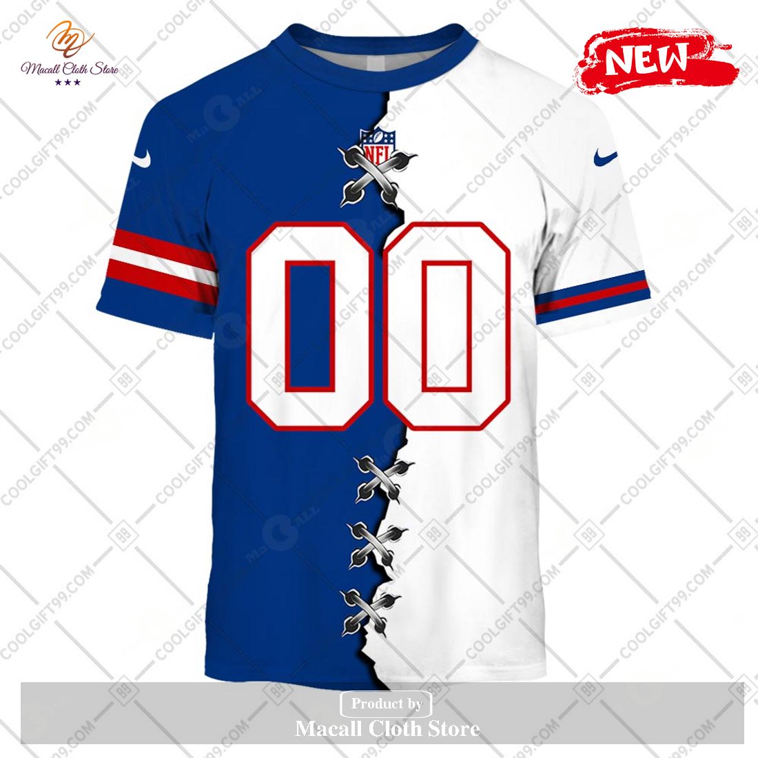 Personalized NFL Buffalo Bills Mix Jersey Special Design Hoodie Sweatshirt  3D - Macall Cloth Store - Destination for fashionistas