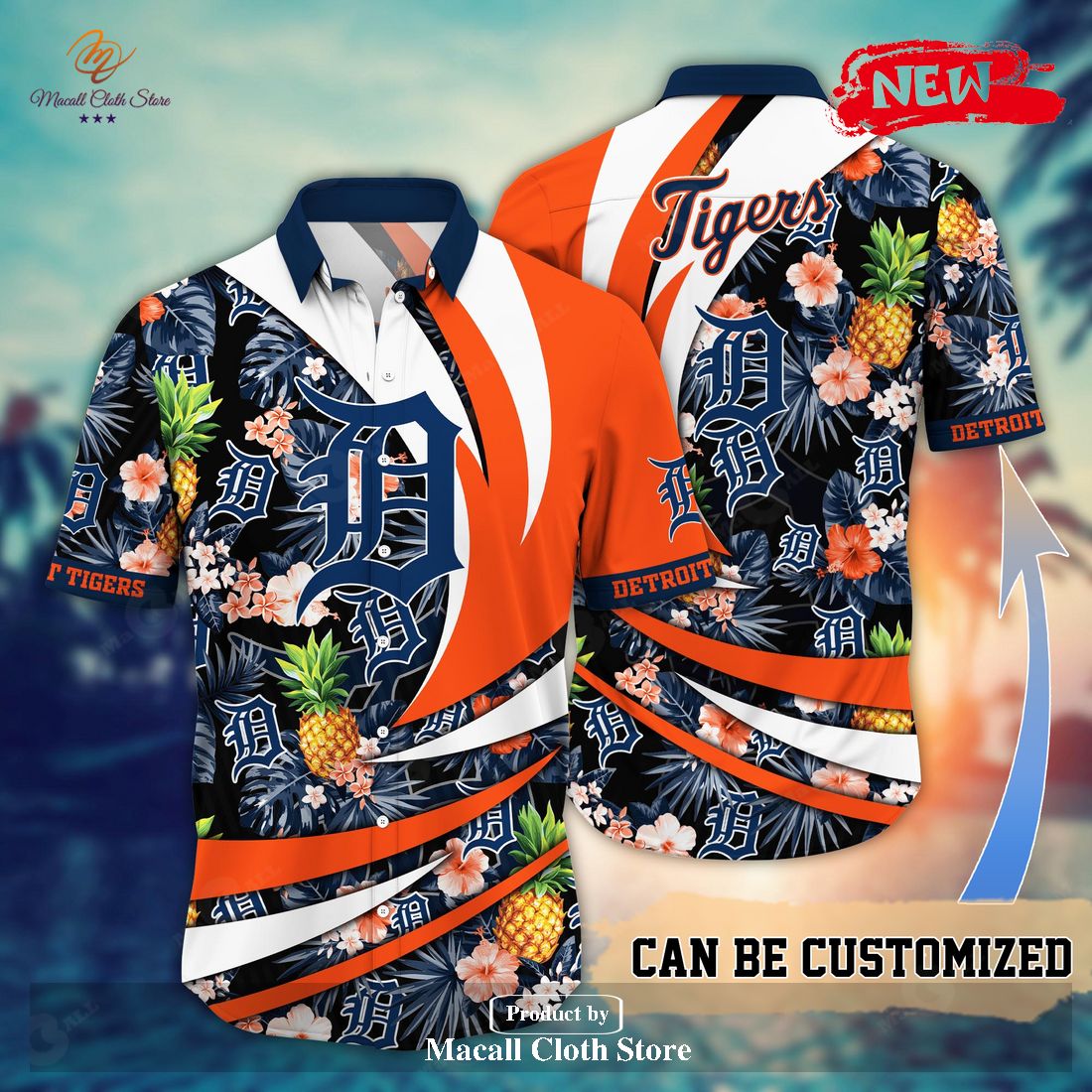 Detroit Tigers MLB Personalized Hawaiian Shirt - Listentee