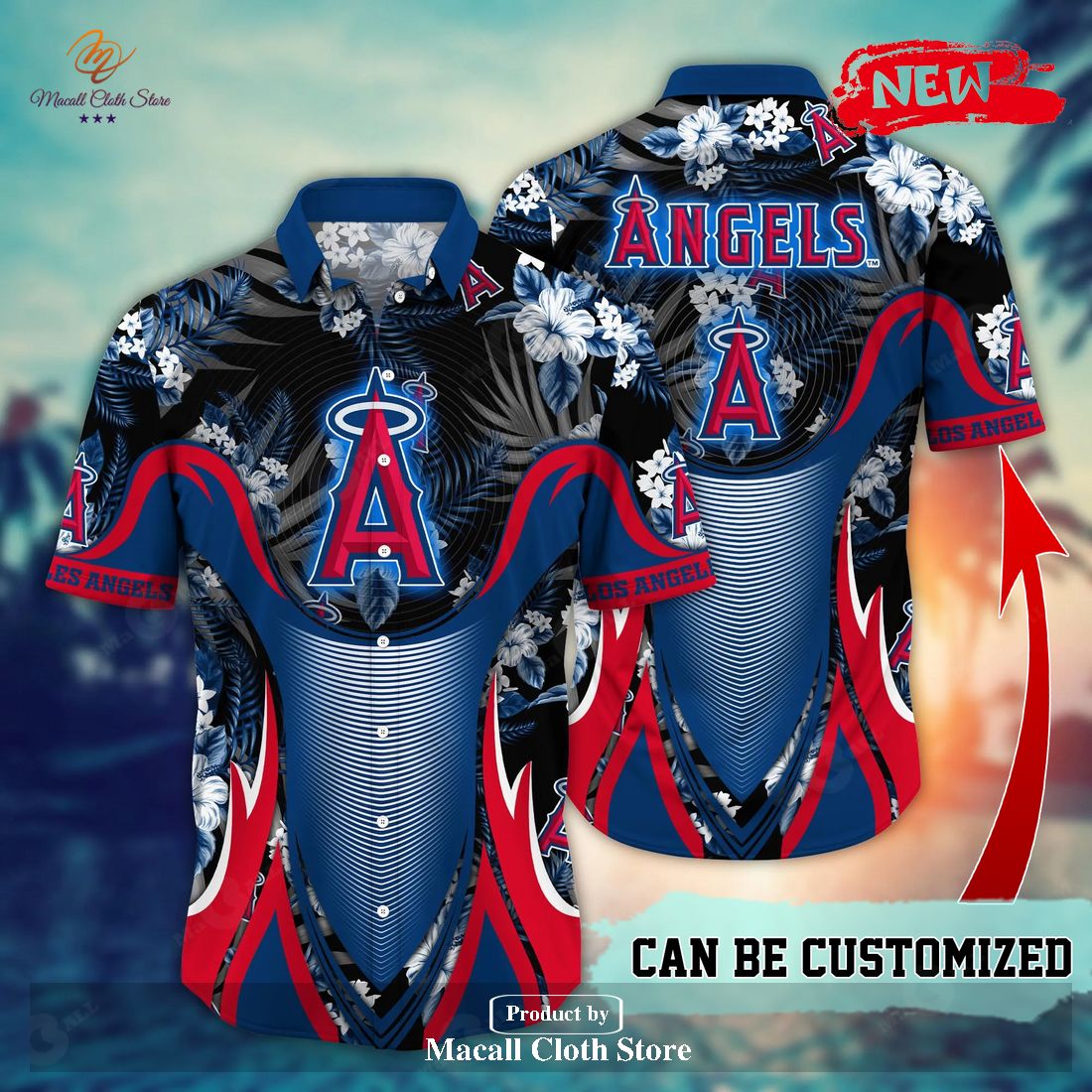 Los Angeles Angels Mlb Custom Name Hawaiian Shirt For Men Women Gift For  Fans