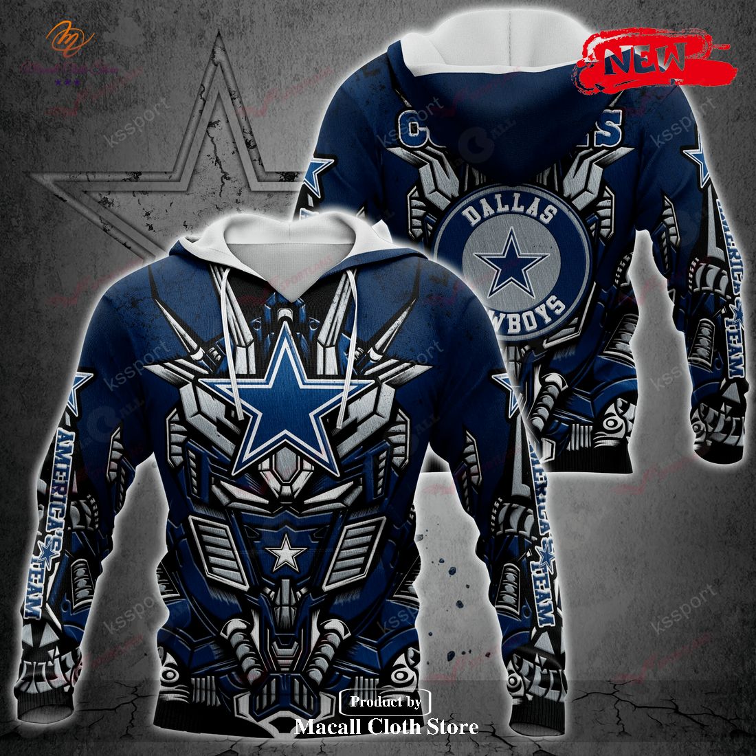 BEST NFL Dallas Cowboys Salute To Service - Honor Veterans And Their  Families 3D Hoodie