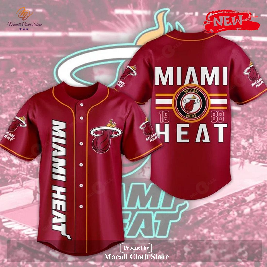 Premium Miami Heat 1988 Sports Fan White Design Jersey Shirt