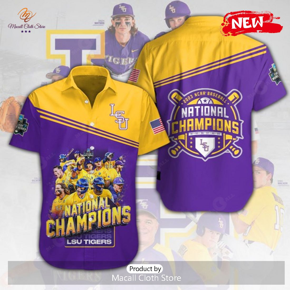 Lsu Tigers Baseball National Champions Hawaiian Shirt - Shibtee
