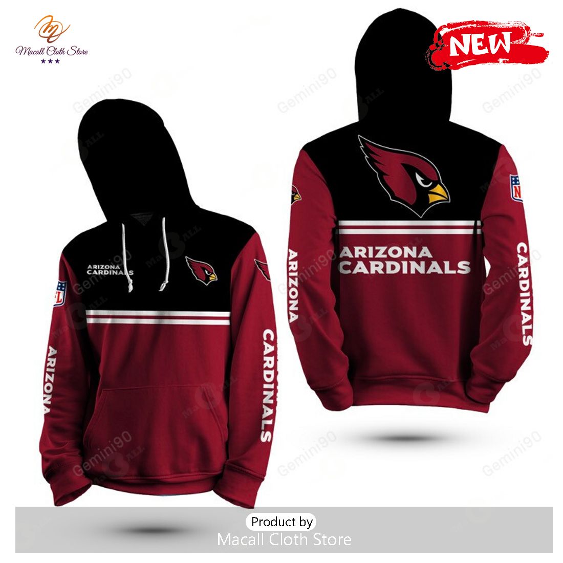 Arizona Cardinals Camo Hoodie, New Maroon