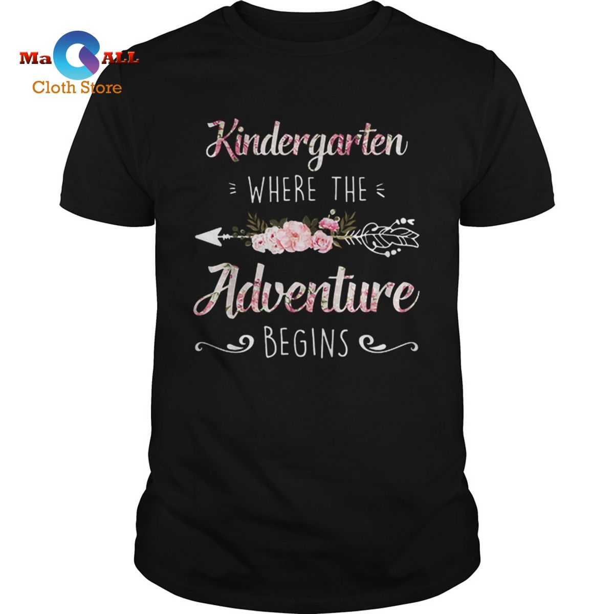 [HOT] Flowers Kindergarten Where The Adventure Begins Floral shirt