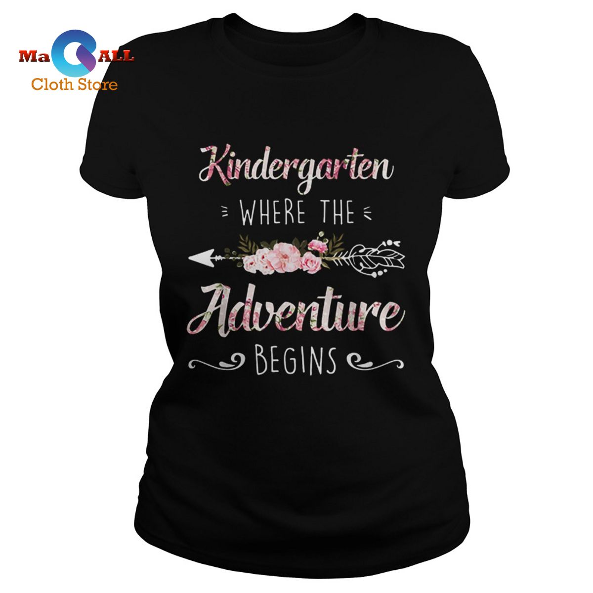 [HOT] Flowers Kindergarten Where The Adventure Begins Floral shirt
