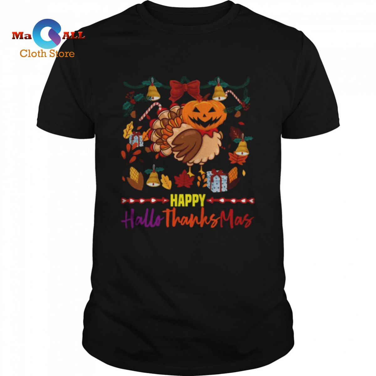 [HOT] Happy Thanksgiving, Turkey and Pumpkin Head shirt