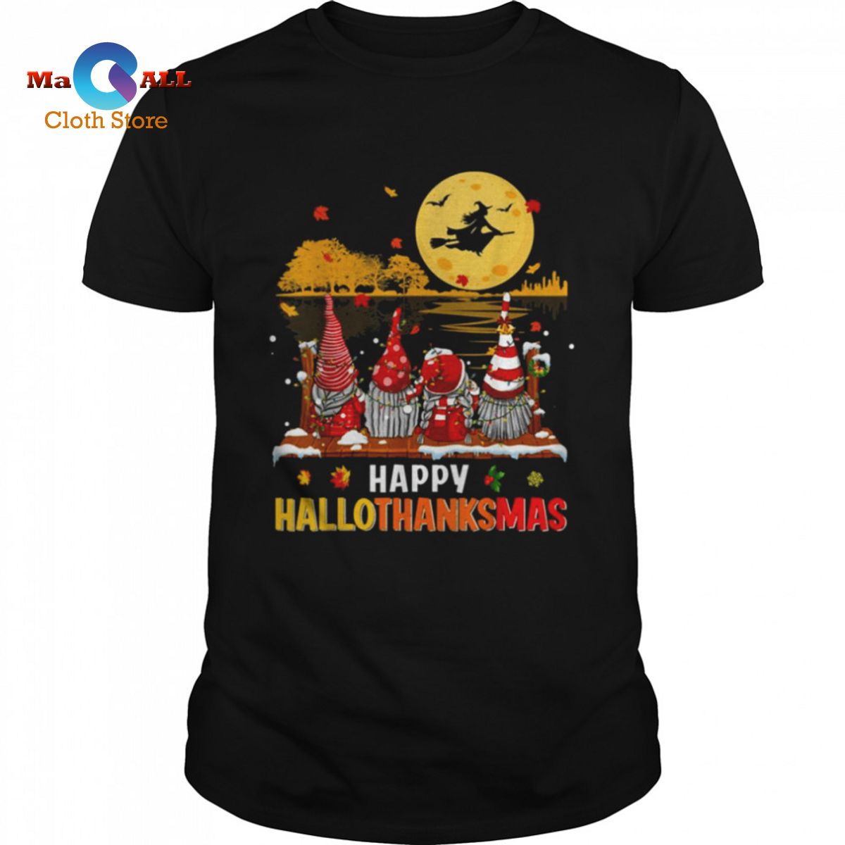 [HOT] Happy Thanksgiving, Gnomes! Halloween Christmas Thanksgiving shirt