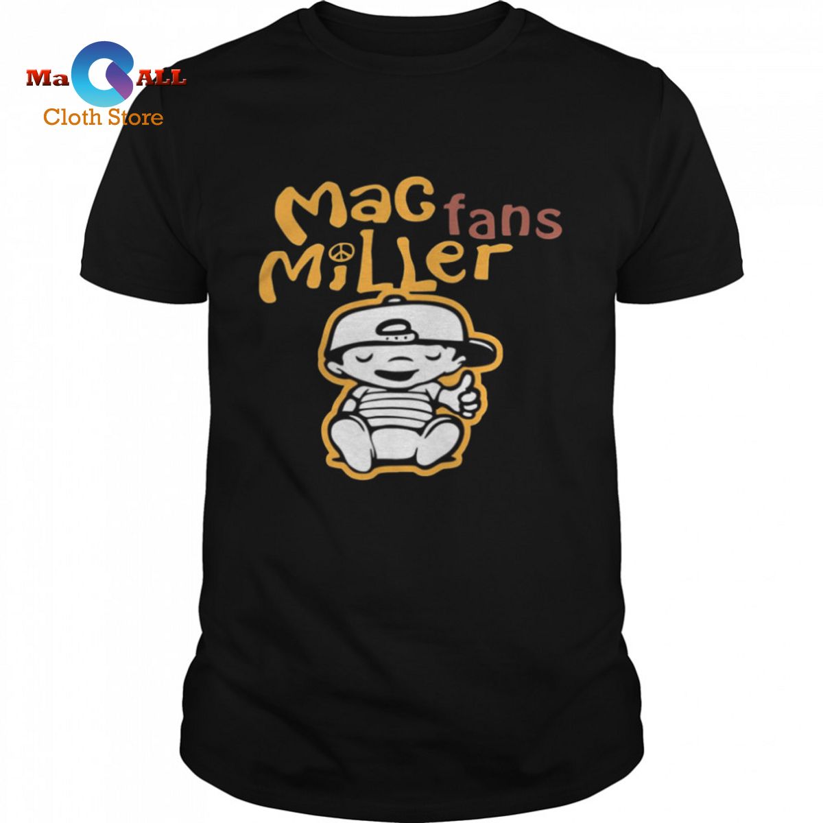 [HOT] Yellow Mens Pose Mac Miller shirt