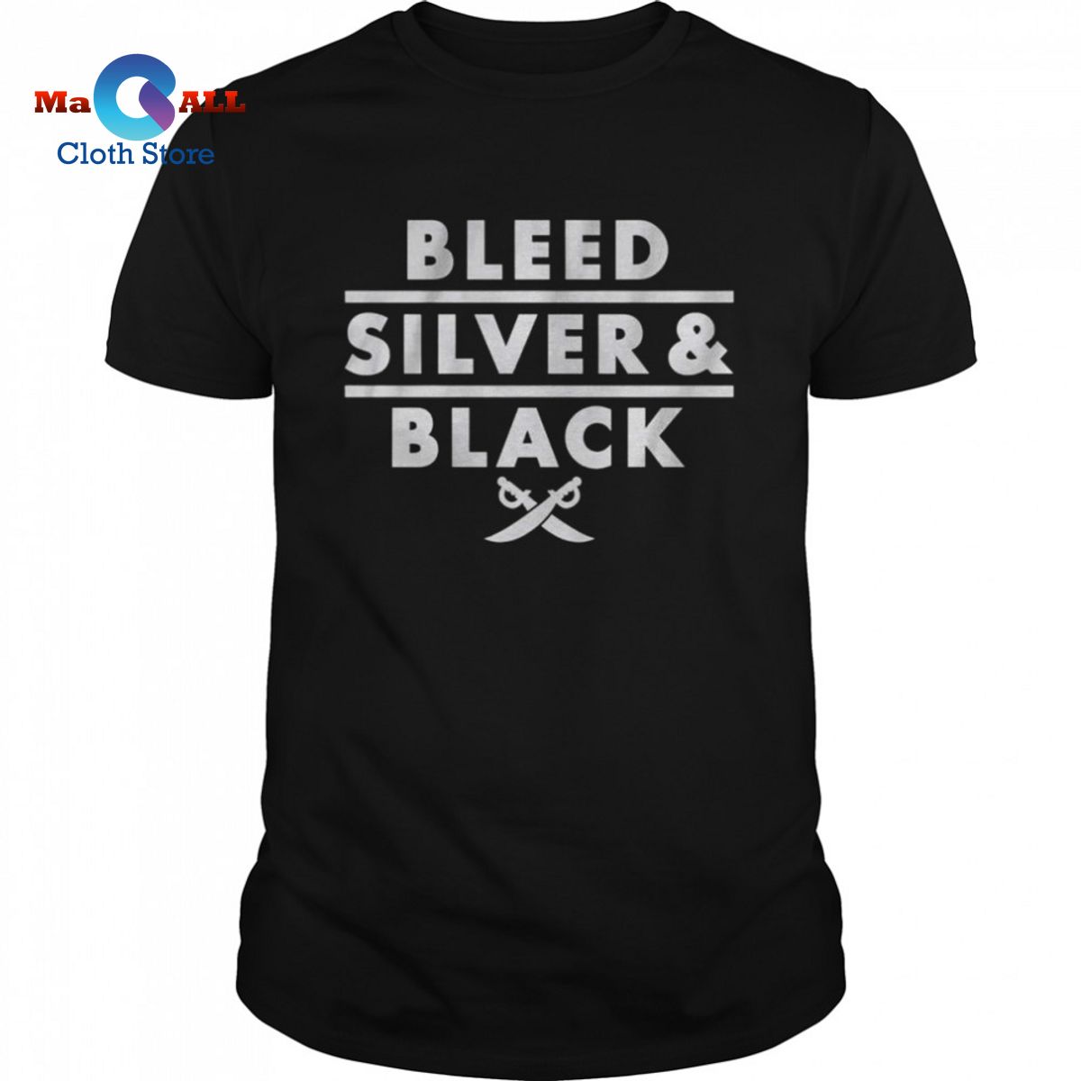 [HOT] Bleed Silver and Black Las Vegas Raiders shirt