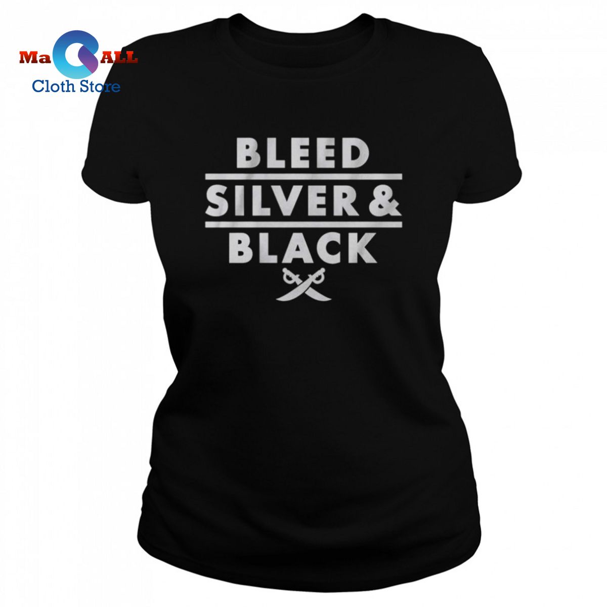 [HOT] Bleed Silver and Black Las Vegas Raiders shirt