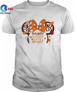 [HOT] Halloween Thankful Greatful Minnie Ear shirt