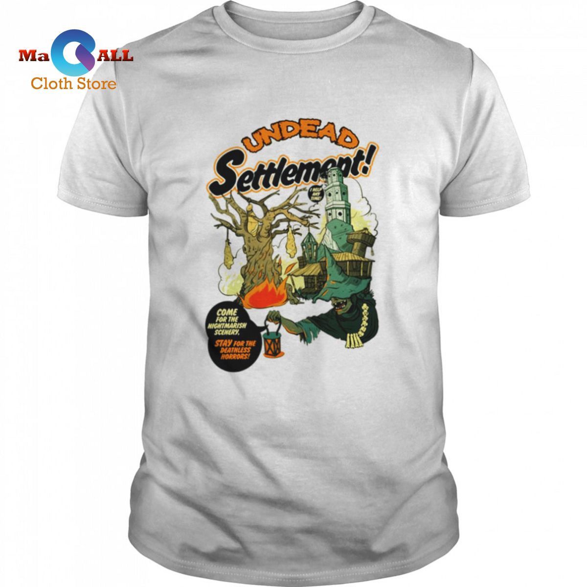 [NEW] Undead Settlement Halloween Graphic shirt