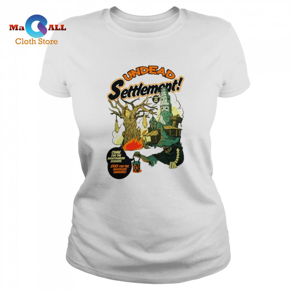[NEW] Undead Settlement Halloween Graphic shirt