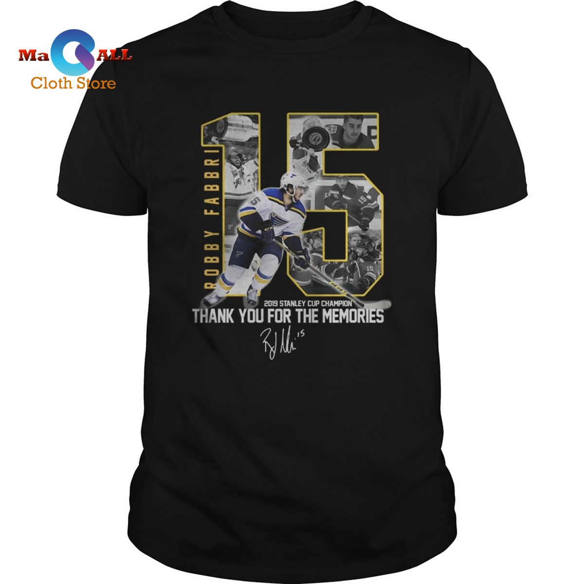 [NEW] Robby Fabbri 2022 Stanley Cup Champion Thank you for the memories Signature shirt