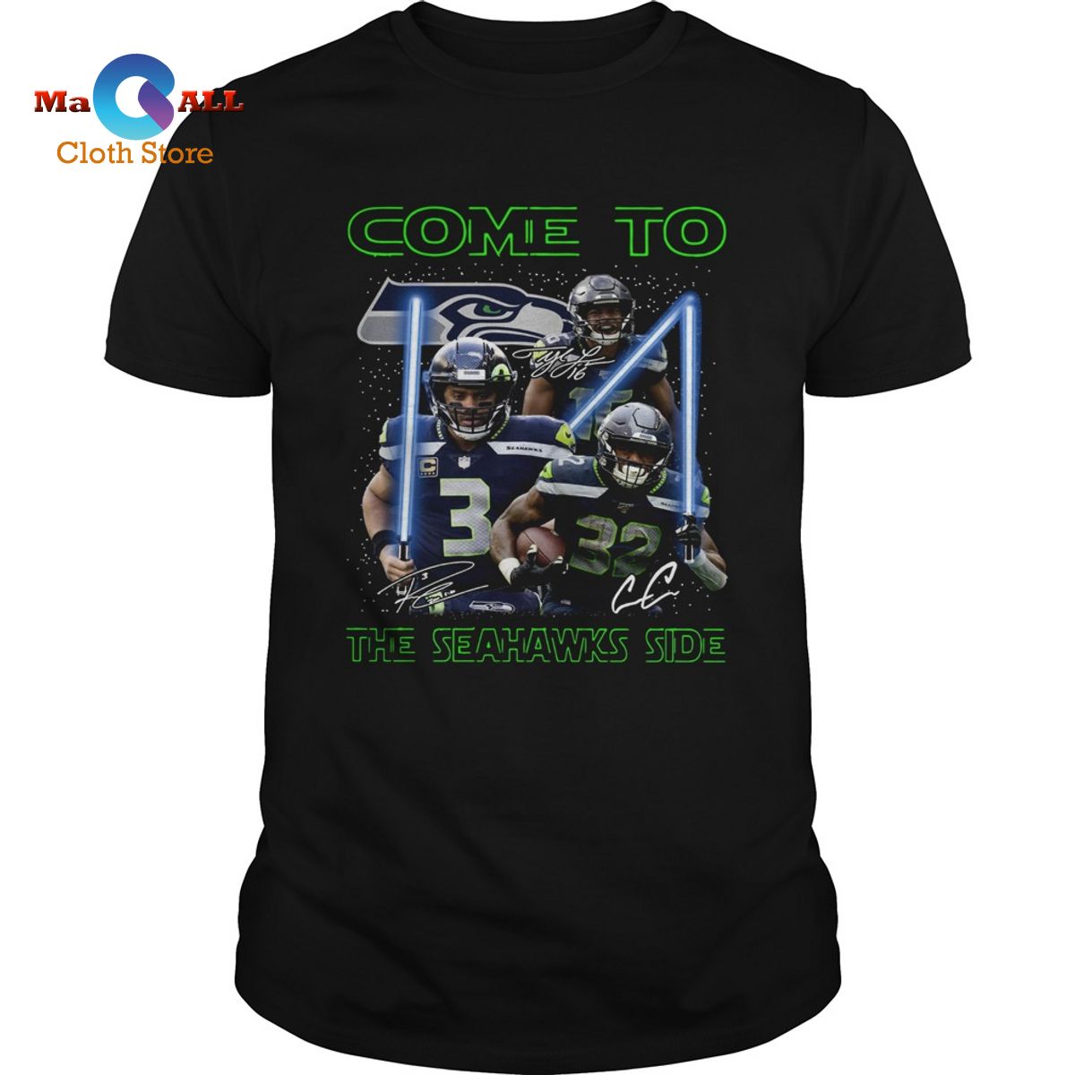 [NEW] Seattle Seahawks come to the Seahawks side Star Wars shirt