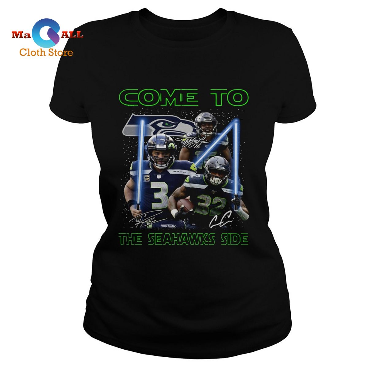 [NEW] Seattle Seahawks come to the Seahawks side Star Wars shirt