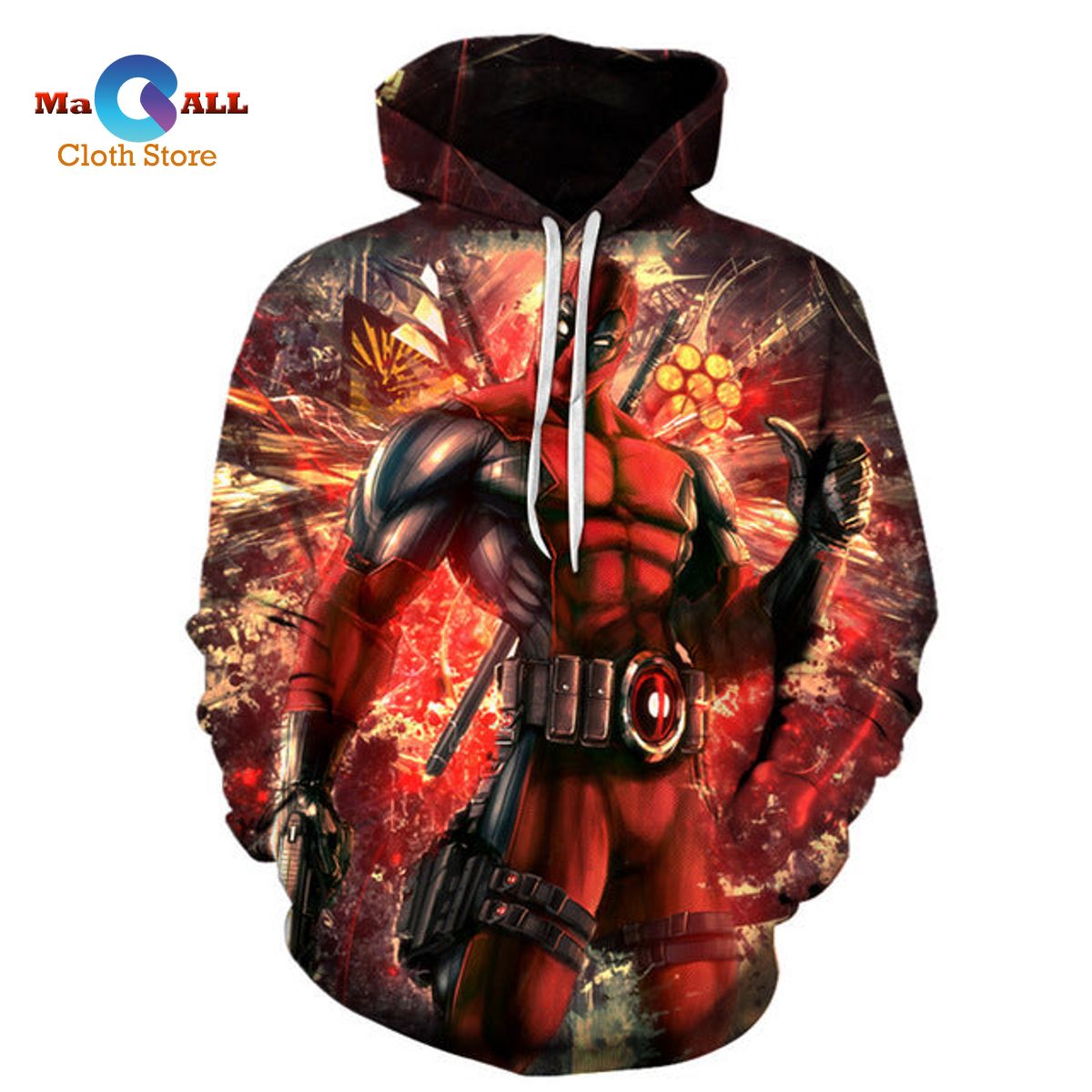 [NEW] God of War Deadpool Hoodie 3D