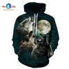 [NEW] The Cat Catch Lightning Hoodie 3D