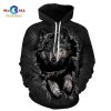 [NEW] Three Wolf Moon Growling Hoodie 3D