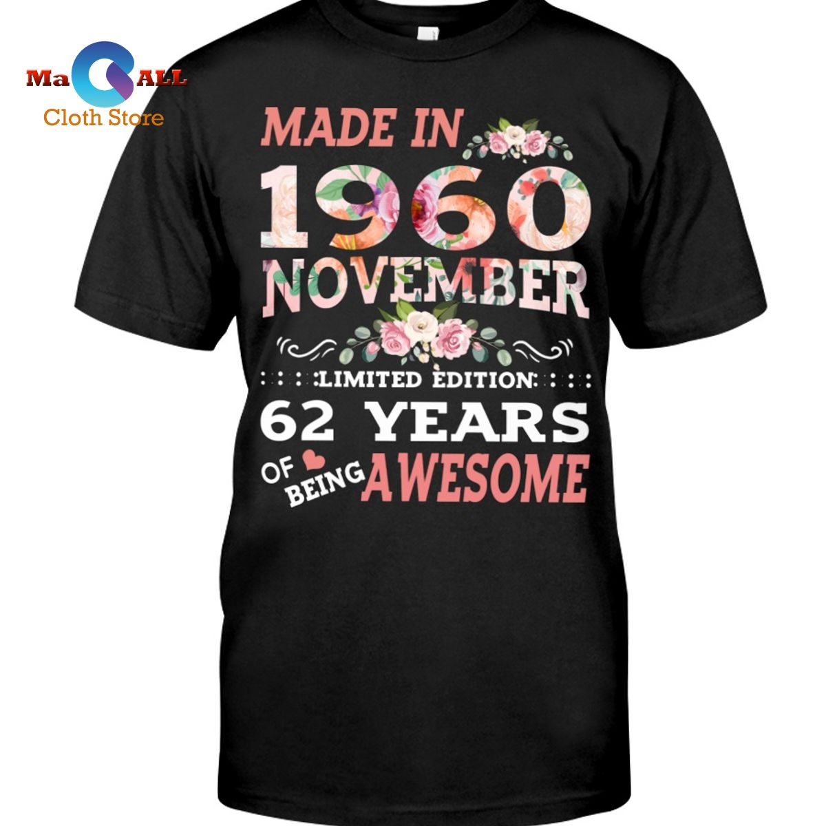 [NEW] 62 Years Being Awesome T-Shirt