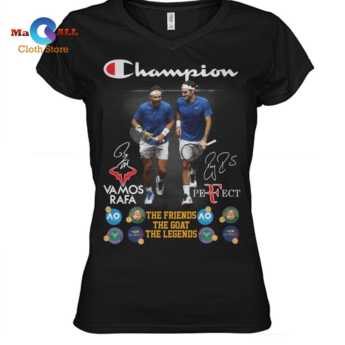 [NEW] The Friends The Goat The Legends Champion T-Shirt