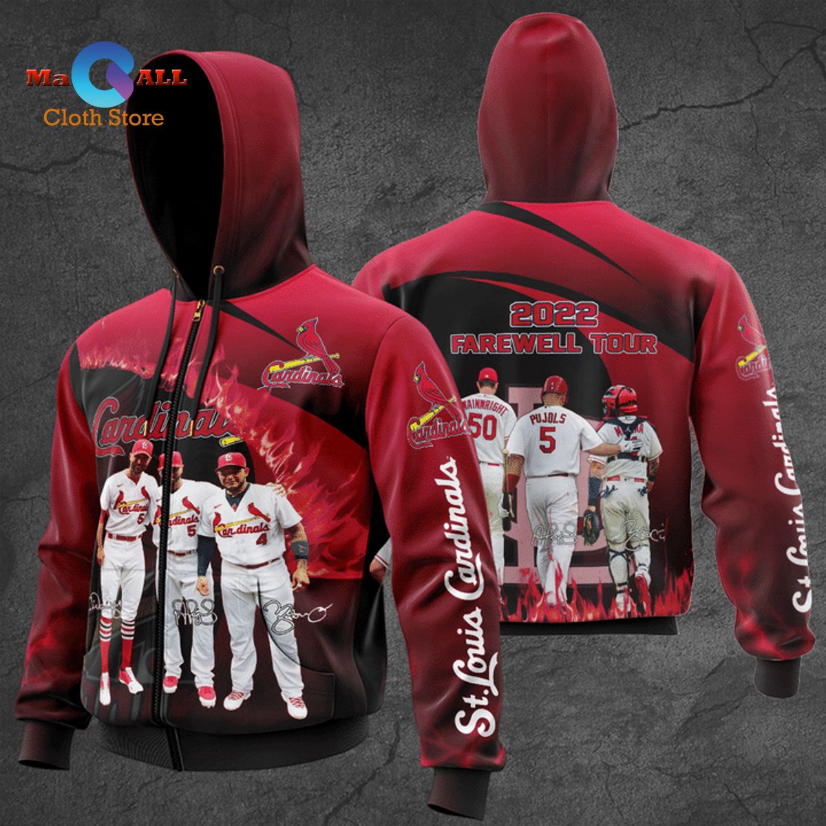 [NEW] Saint Louis Cardinals Farewell Tour 2022 Hoodie 3D - Macall Cloth ...