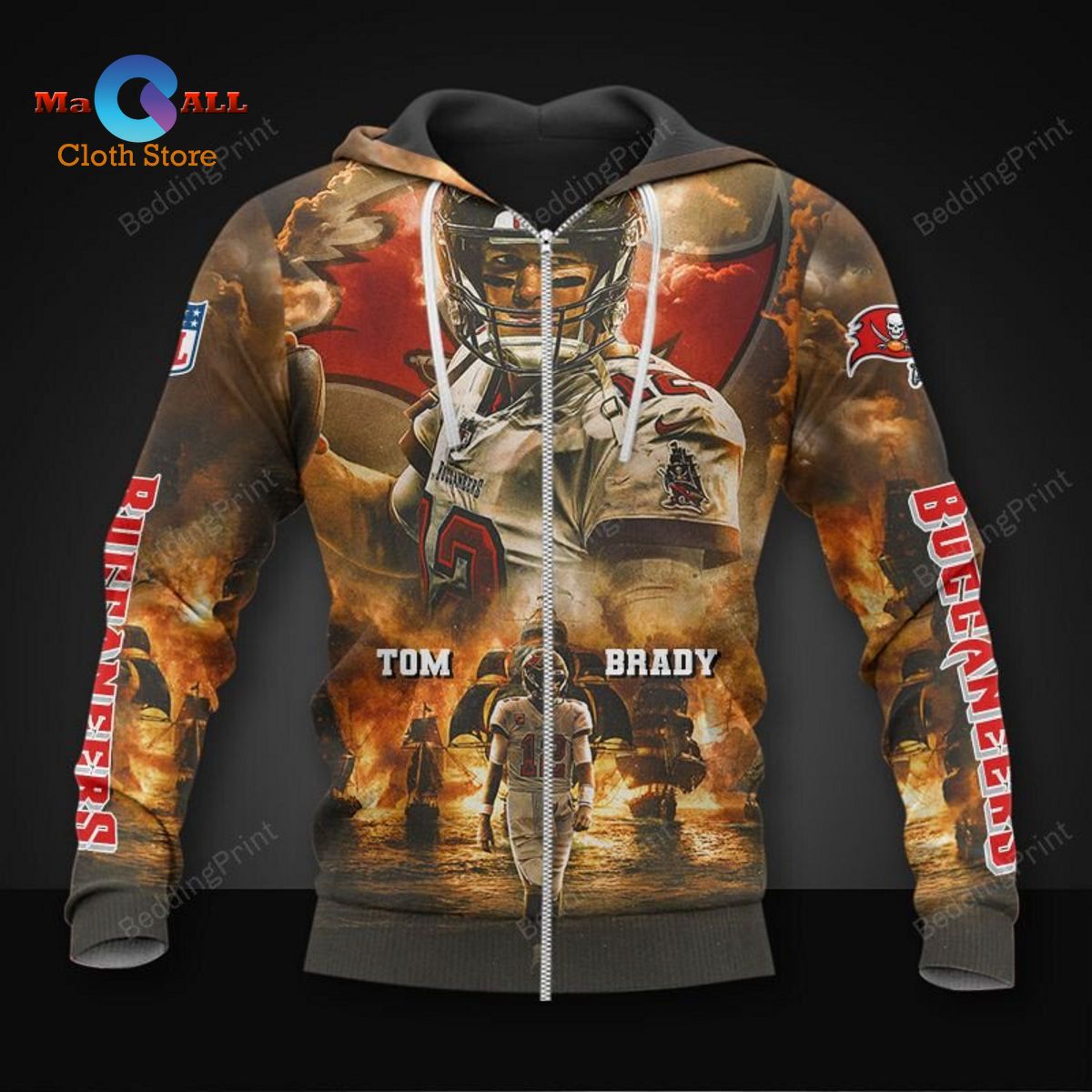 [NEW] Tom Brady Tampa Bay Buccaneers Hoodie 3D