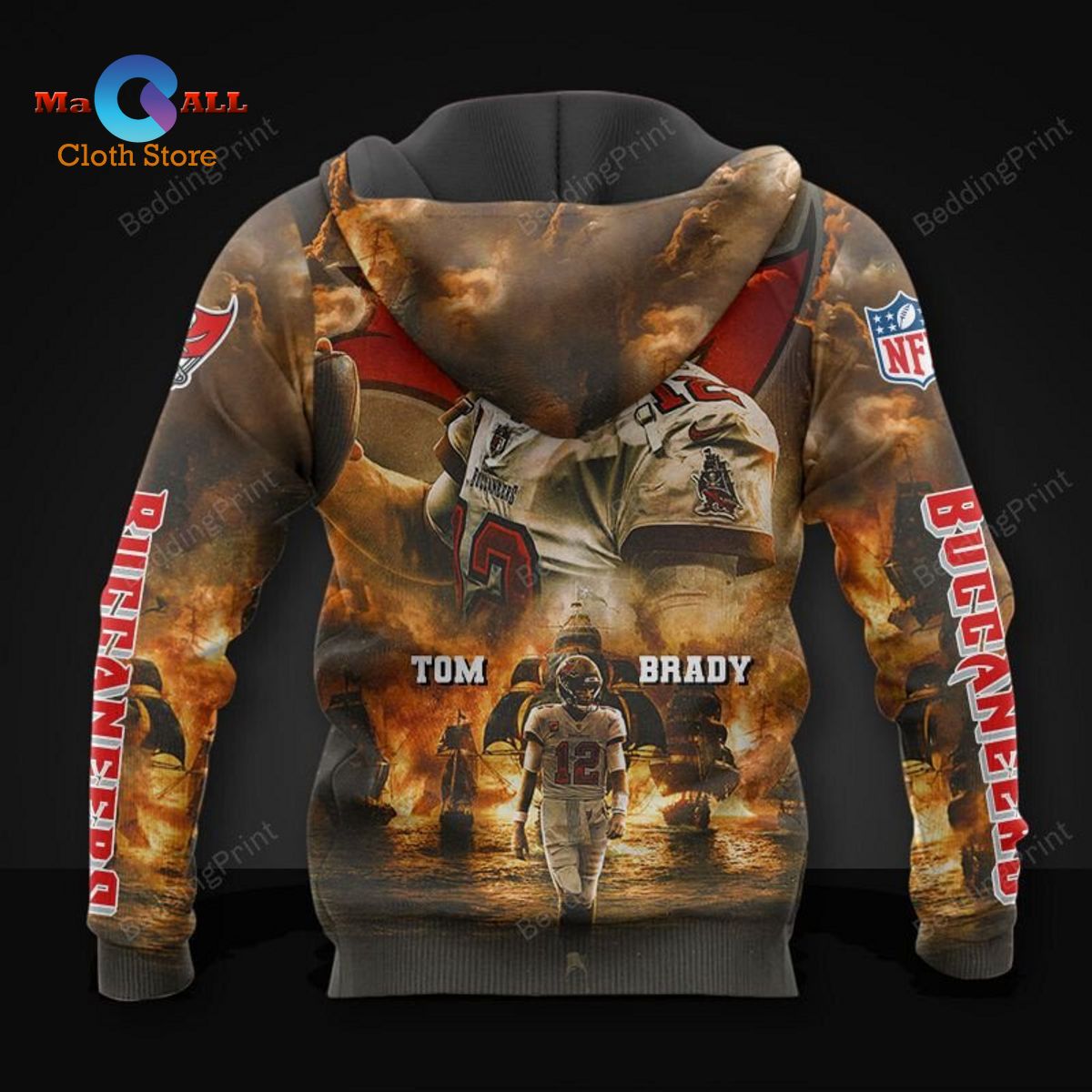 [NEW] Tom Brady Tampa Bay Buccaneers Hoodie 3D