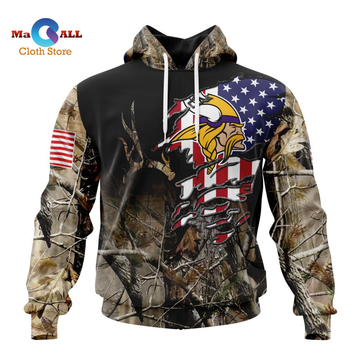 boys sportsman hoodie mardi gras camo