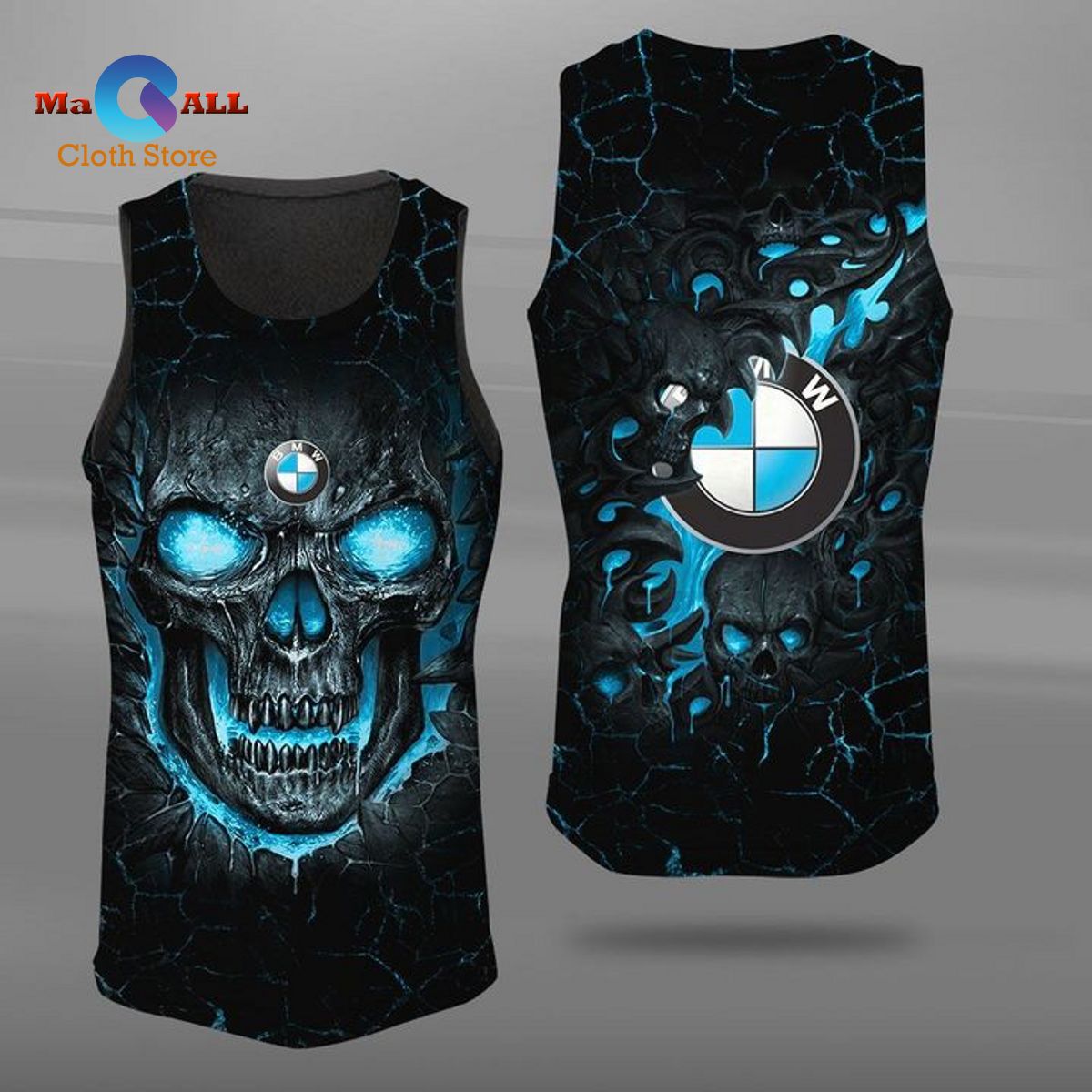 [NEW] BMW Skull Fashion T-Shirt