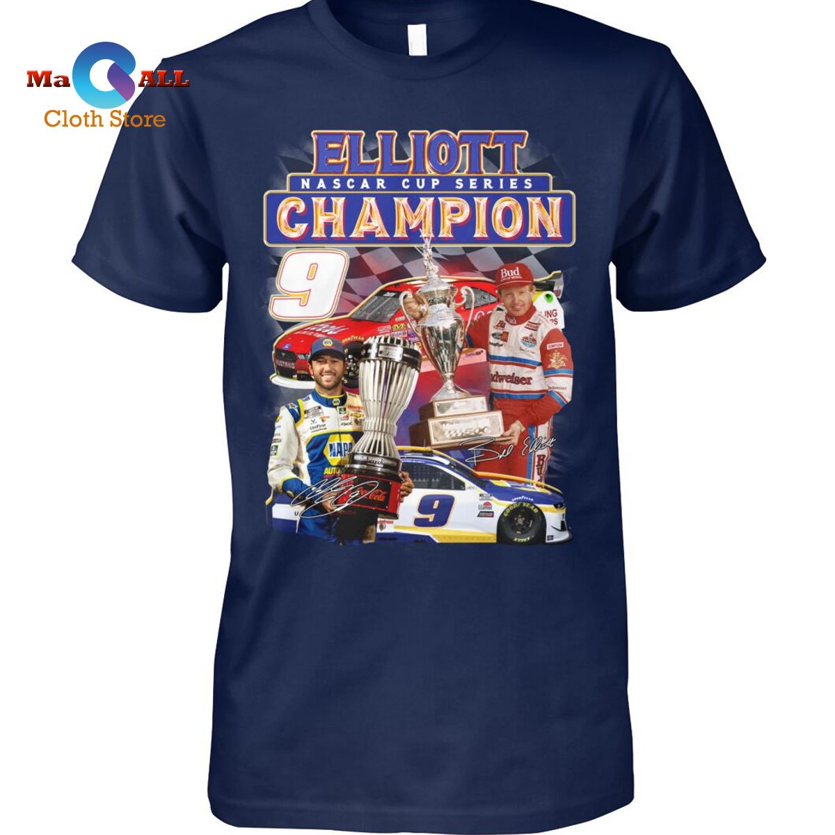 [NEW] ELLIOTT Nascar Cup Series Champion T-Shirt - Macall Cloth Store ...