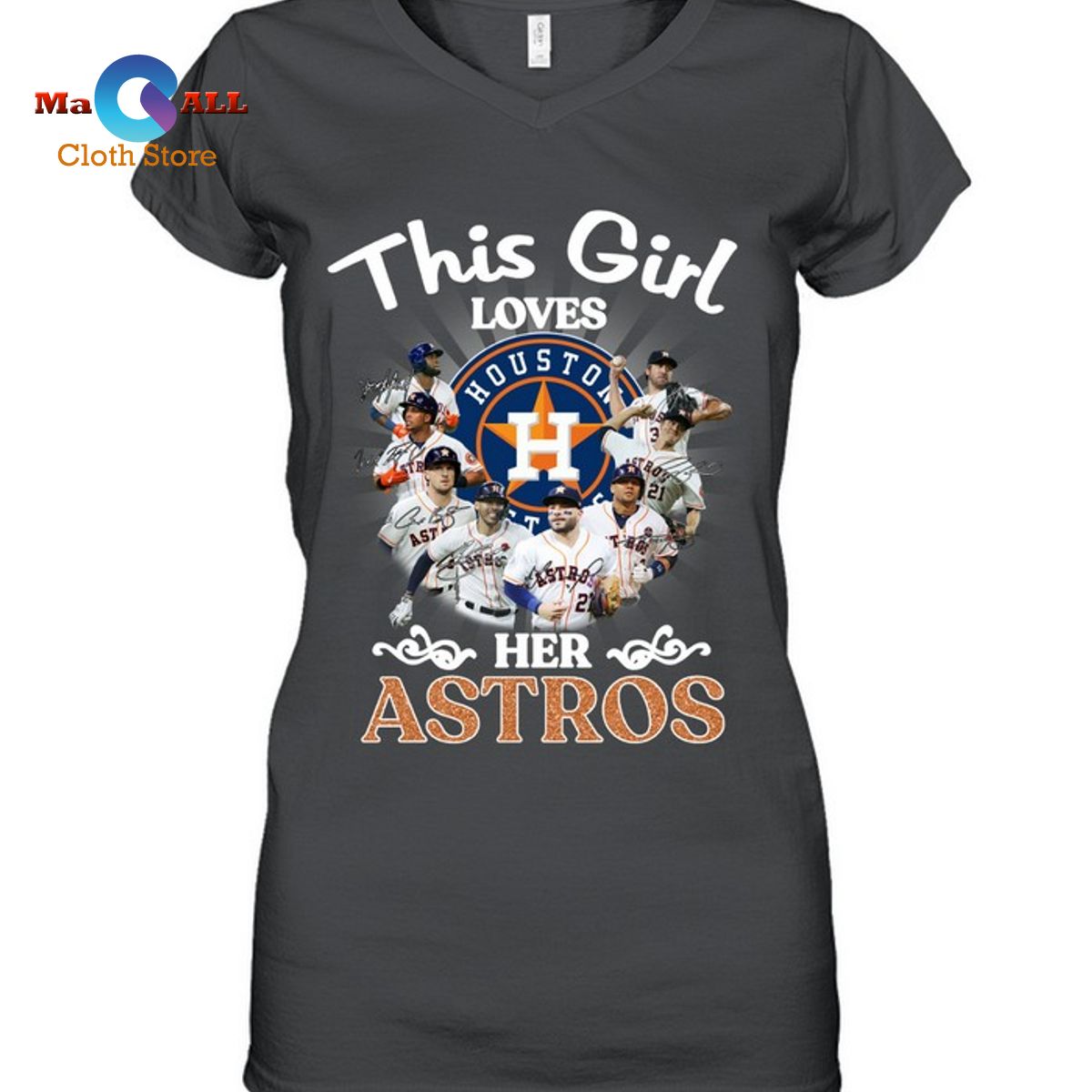 [NEW] This Girl Loves Houston Her Astros T-Shirt