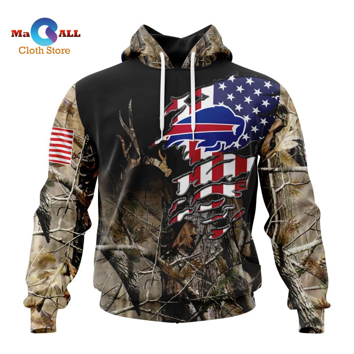 [NEW] NFL Buffalo Bills Special Camo Realtree Hunting ST2201