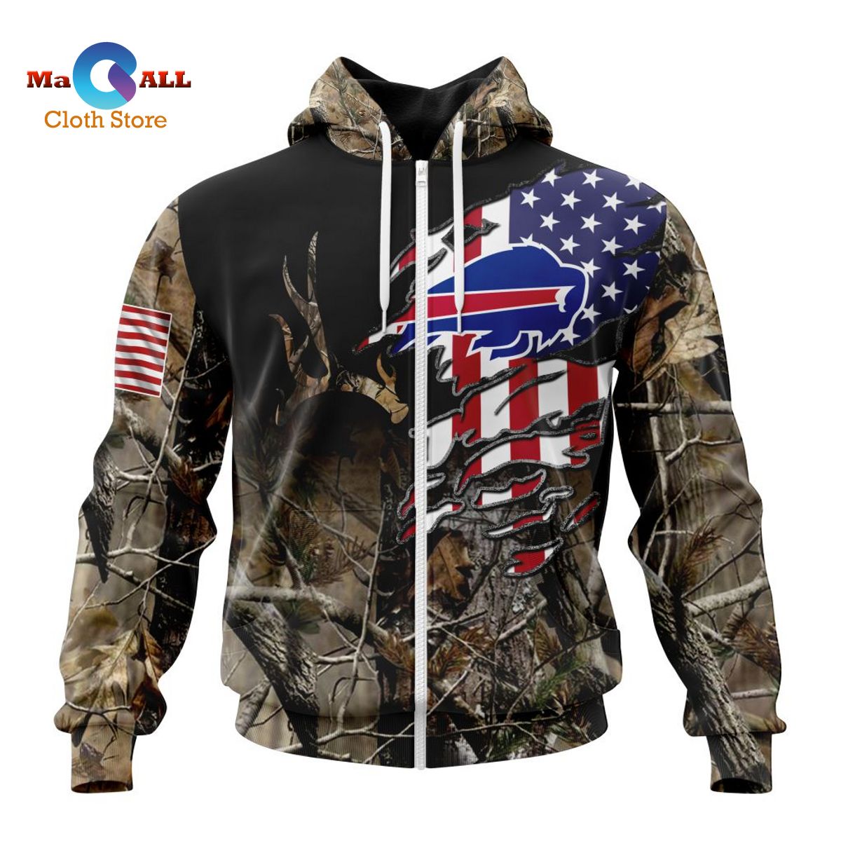 [NEW] NFL Buffalo Bills Special Camo Realtree Hunting ST2201