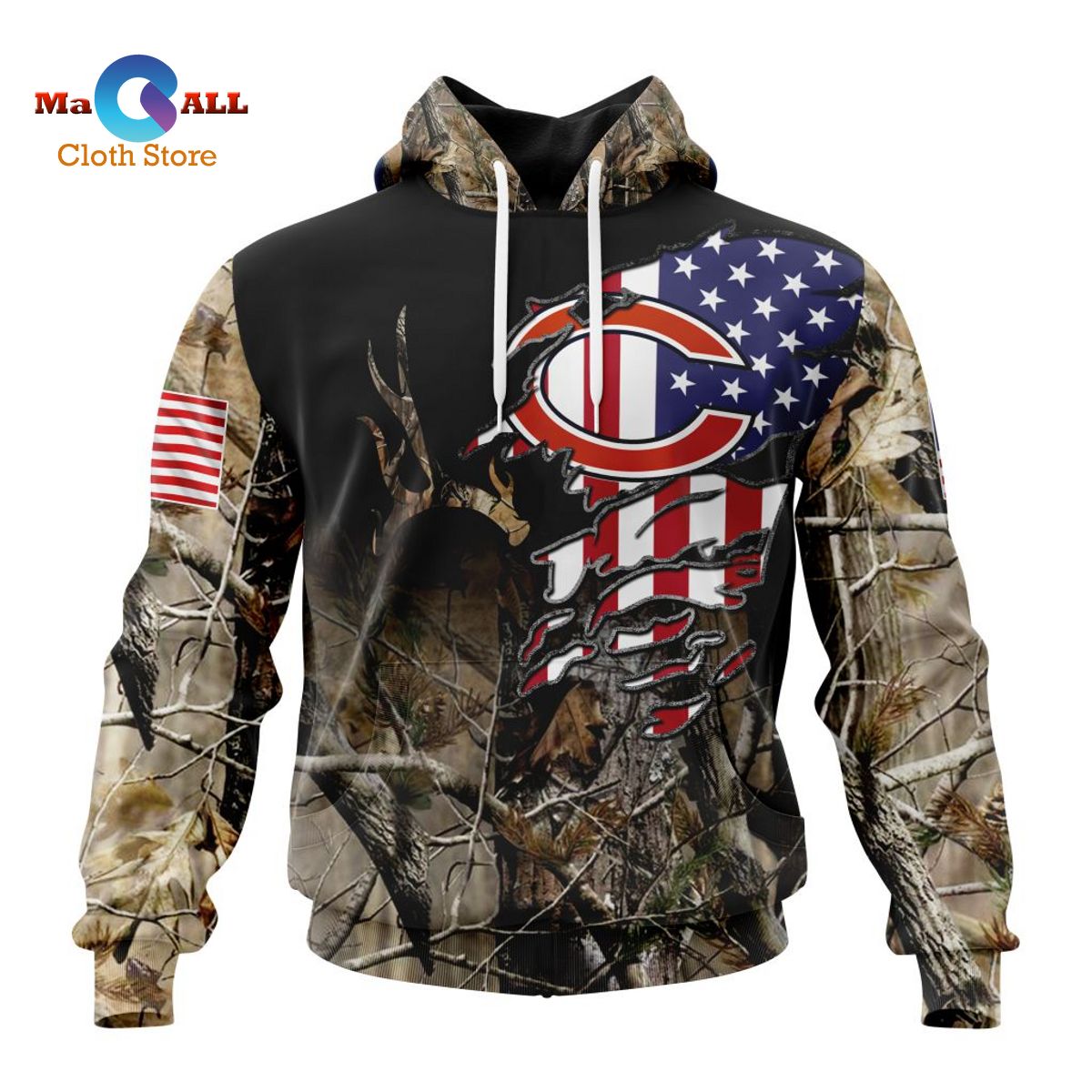 [NEW] NFL Chicago Bears Special Camo Realtree Hunting ST2201