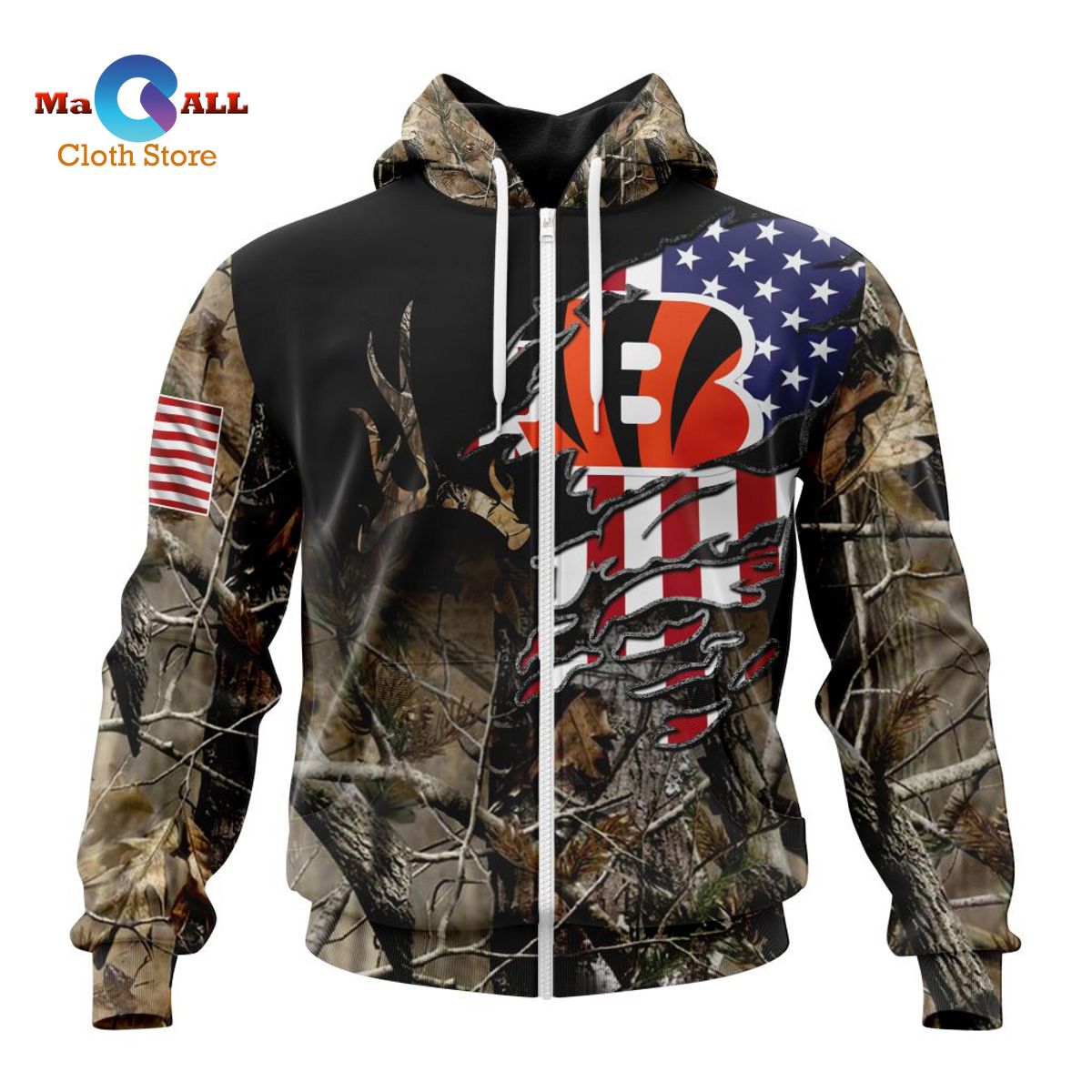 [NEW] NFL Cincinnati Bengals Special Camo Realtree Hunting ST2201